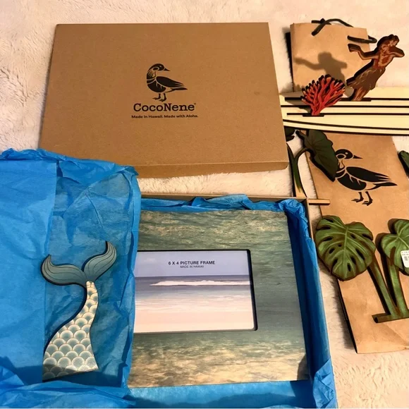 CocoNene Hawaii Maui Picture Frame and Longboard Letters ๐บ Aloha Bundle ๐๐ NIB - Picture 6 of 6